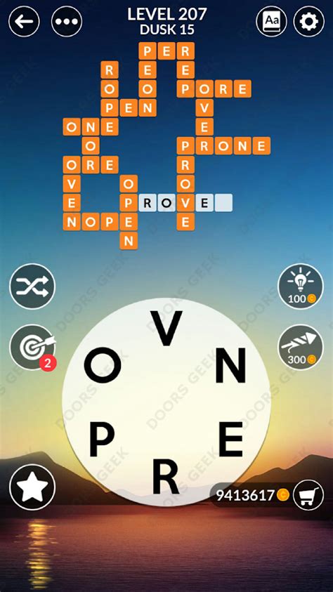 wordscapes level 207 : solution, answer and solved .